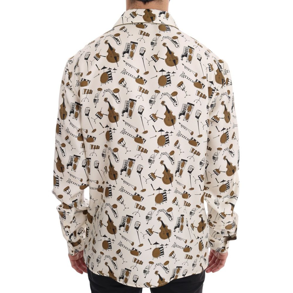 Dolce & Gabbana Multicolor Silk Pattern Shirt