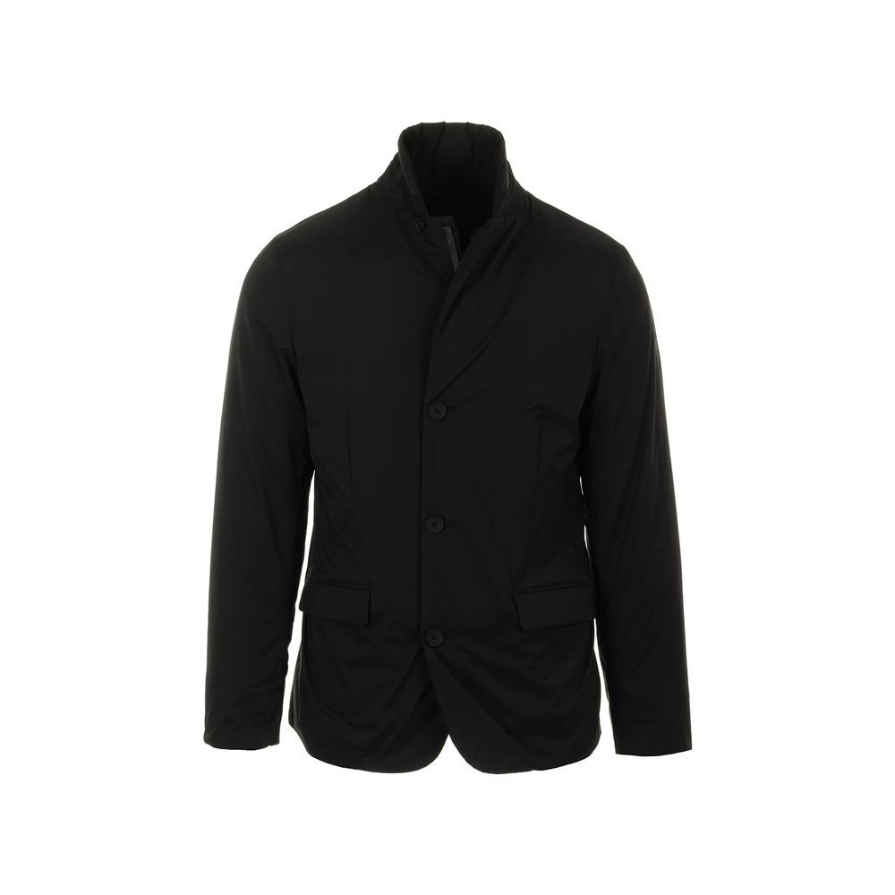 People Of Shibuya Black Polyester Jackets & Coat