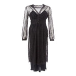 Lardini Elegant Black Nylon Dress