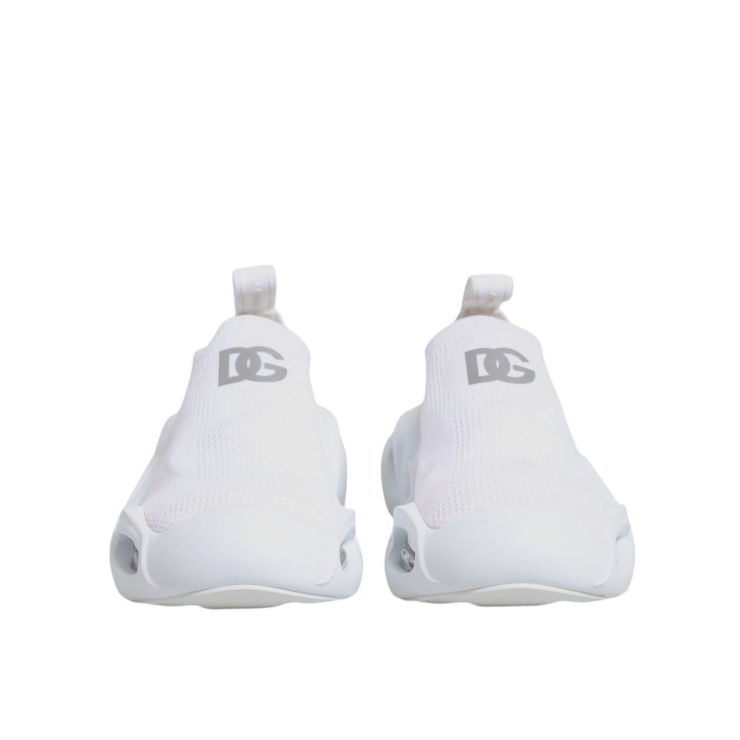 Dolce & Gabbana White Slip On Wave Low Top Sneakers Shoes