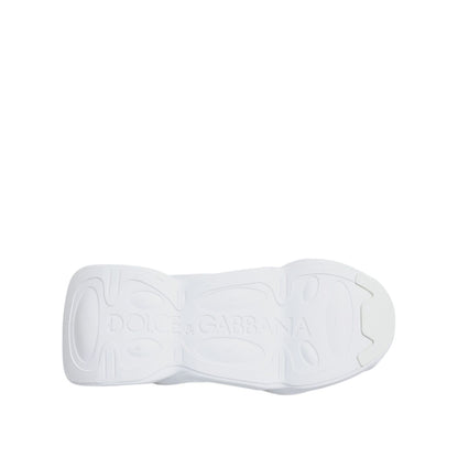 Dolce & Gabbana White Slip On Wave Low Top Sneakers Shoes
