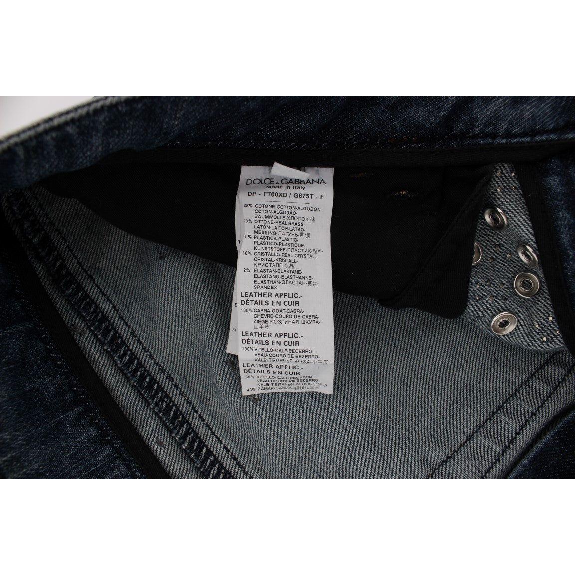 بنطلون جينز Dolce &amp; Gabbana Enchanted Sicily Crystal Heart Boyfriend