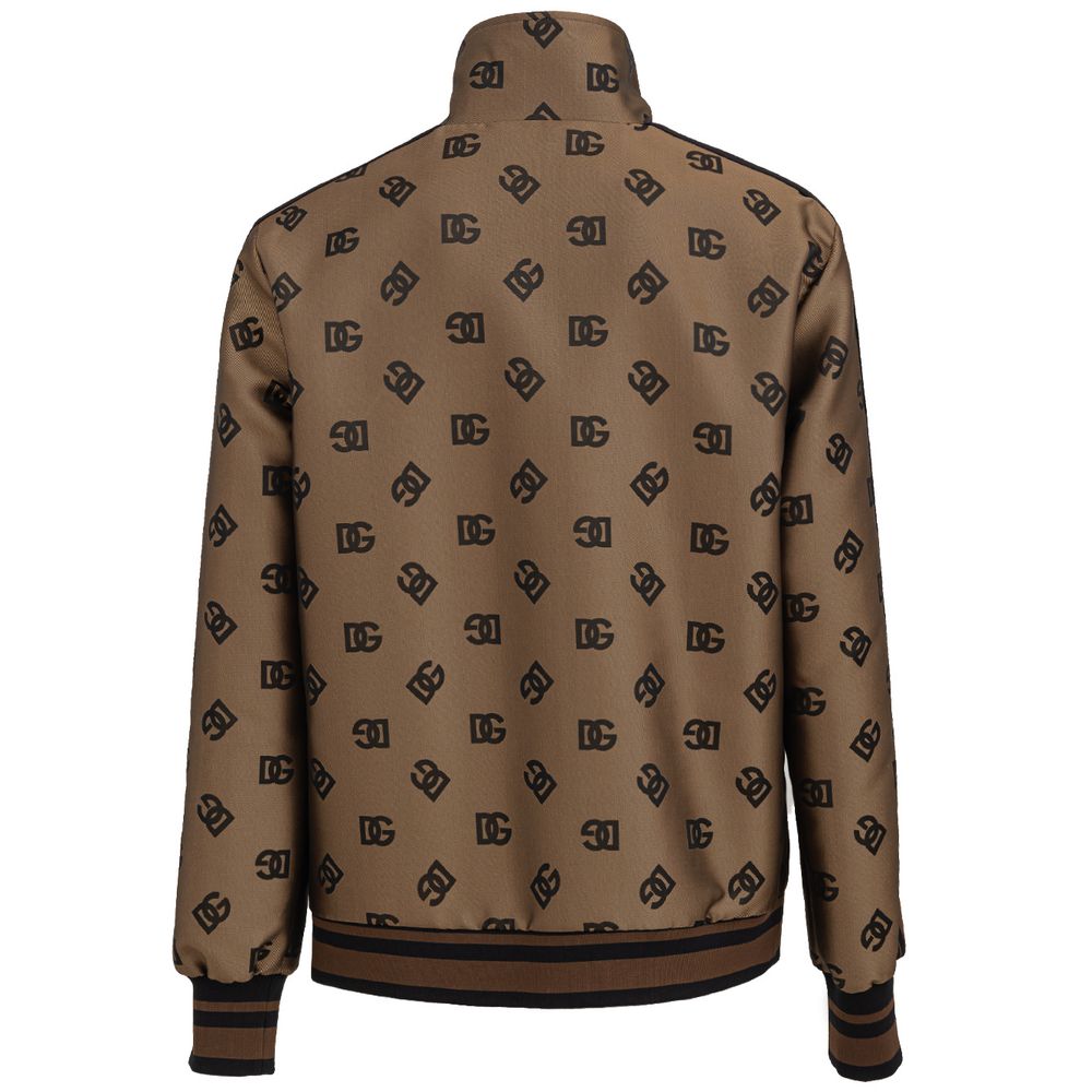 Dolce & Gabbana Bronze Polyester Jackets & Coat