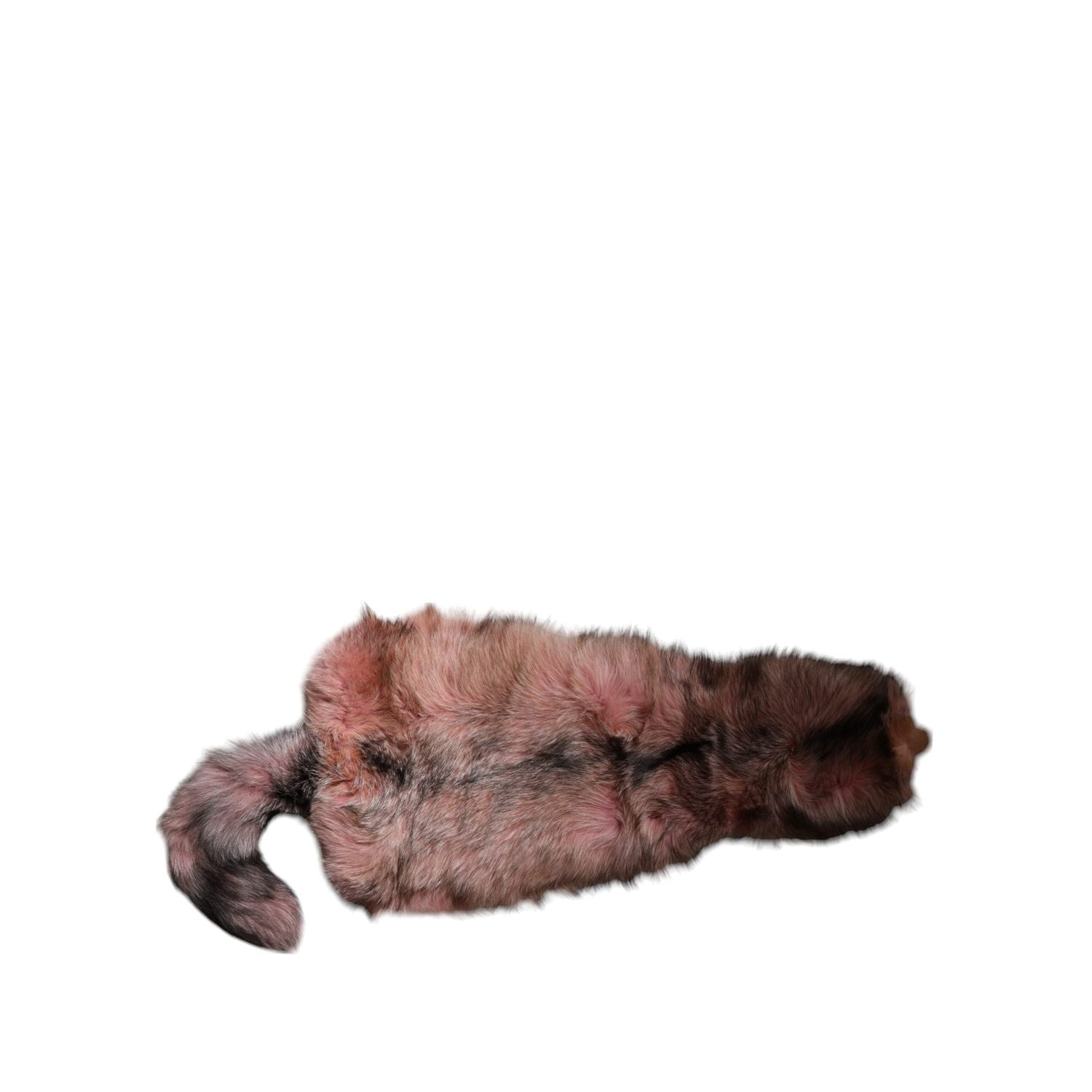 Dolce & Gabbana Pink Frost Fox Fur Neck Warmer Winter Scarf