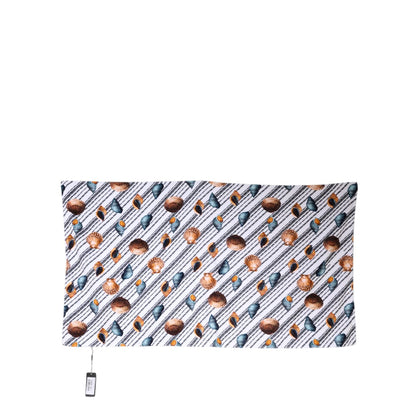 Dolce & Gabbana Multicolor Stripes Seashells Beach Towel