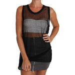 Dolce & Gabbana Black Mesh Transparent Blouse T-shirt