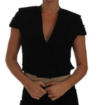 Dolce & Gabbana Black Short Croped Blazer Jacket Coats & Jackets