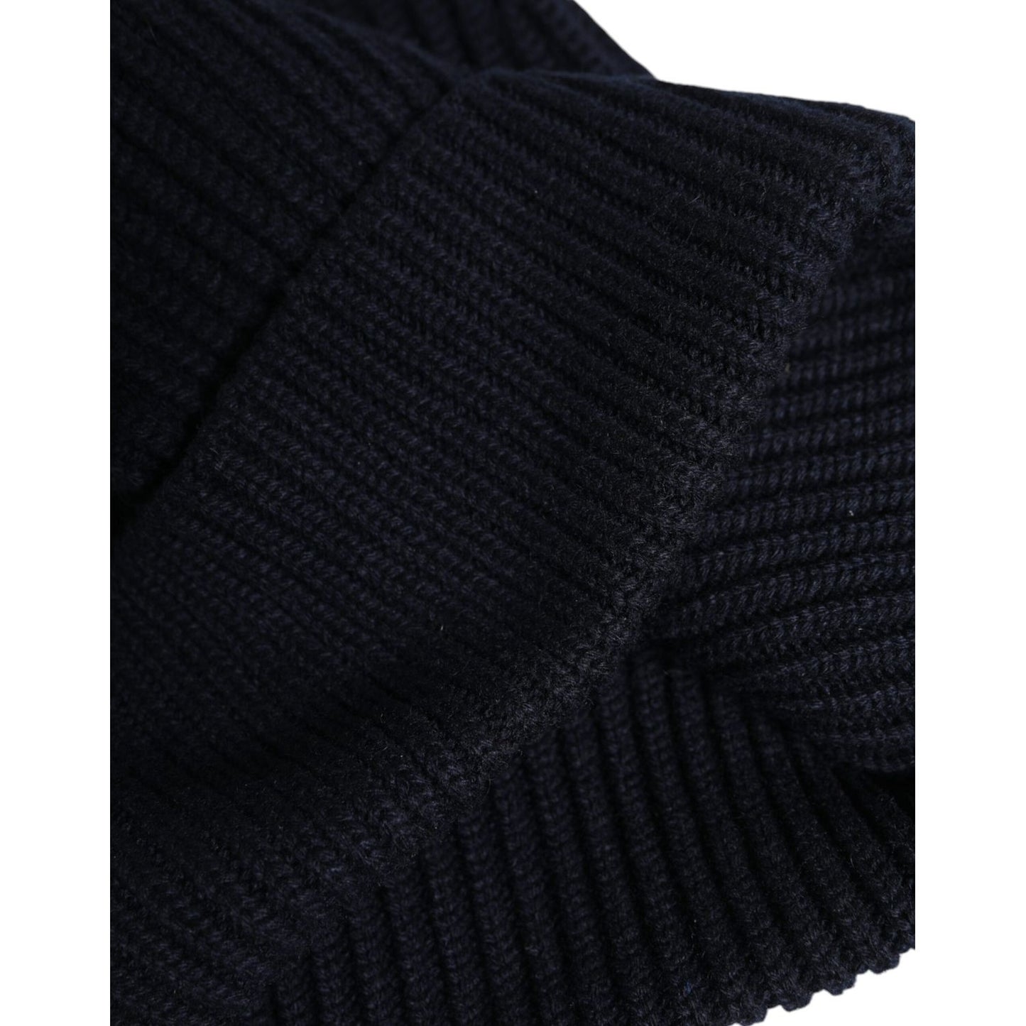 Dolce & Gabbana Black Cashmere Knitted Winter Beanie Hat HAT9735
