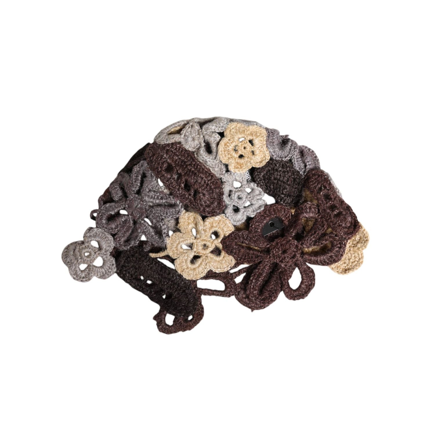 Dolce & Gabbana Multicolor Floral Silk Crochet Beanie Hat