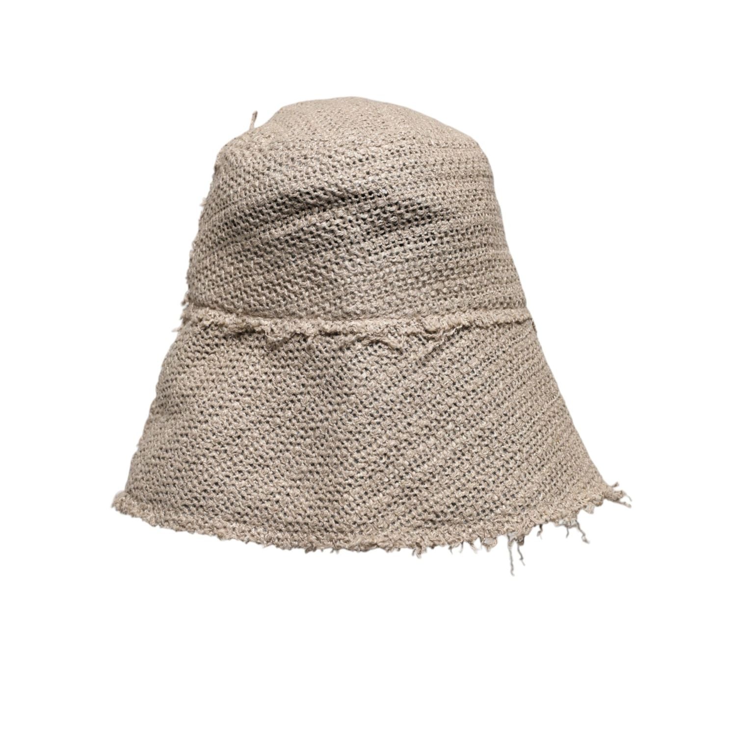 Dolce & Gabbana Beige Linen Wide Brim Bucket Hat