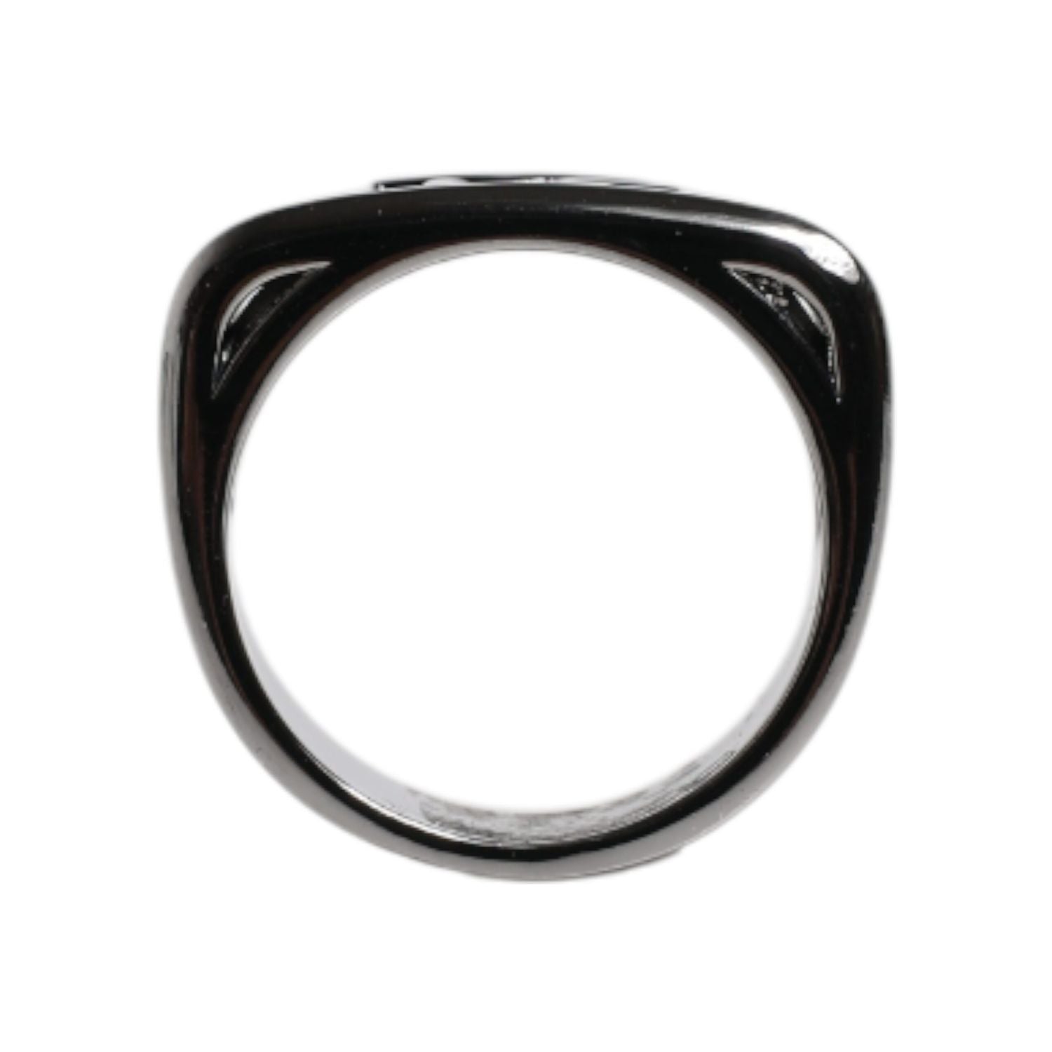 Dolce & Gabbana Silver Tone Brass Anello DG Logo Ring