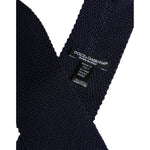 Dolce & Gabbana Dark Blue Silk Adjustable Necktie Tie KRA3425