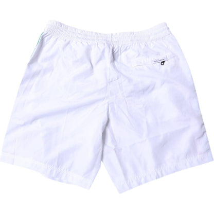 Dolce & Gabbana White Stripes Beachwear Shorts 2 Pc Swimwear