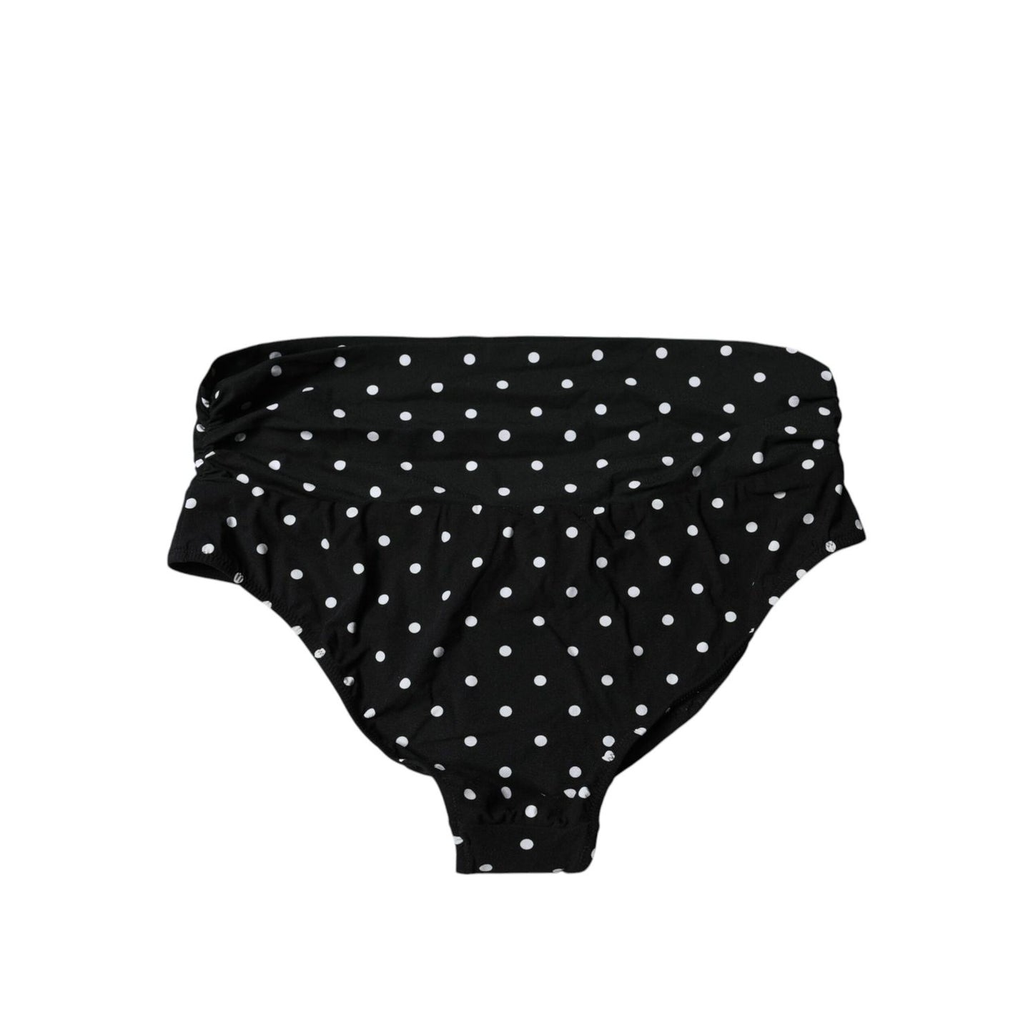 Dolce & Gabbana Black Polka Dot Swimsuit Bikini Bottom Swimwear