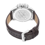 Police Brown Leather Watch POPEWJF0005703AC
