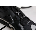 Dolce & Gabbana Black Mesh Sorrento Trekking Sneakers Shoes
