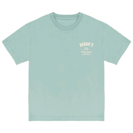 Refrigiwear green cotton T-shirt with crewneck and graphic print. Comfortable and stylish for casual wear.