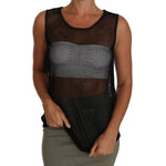 Dolce & Gabbana Black Mesh Transparent Blouse T-shirt