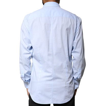Dolce & Gabbana Light Blue Cotton MARTINI Formal Dress Shirt
