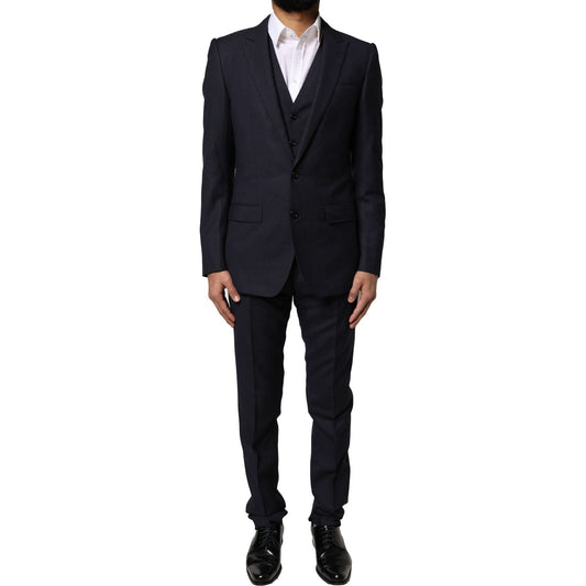 Dolce & Gabbana Black Fantasy MARTINI 3 Piece Formal Suit