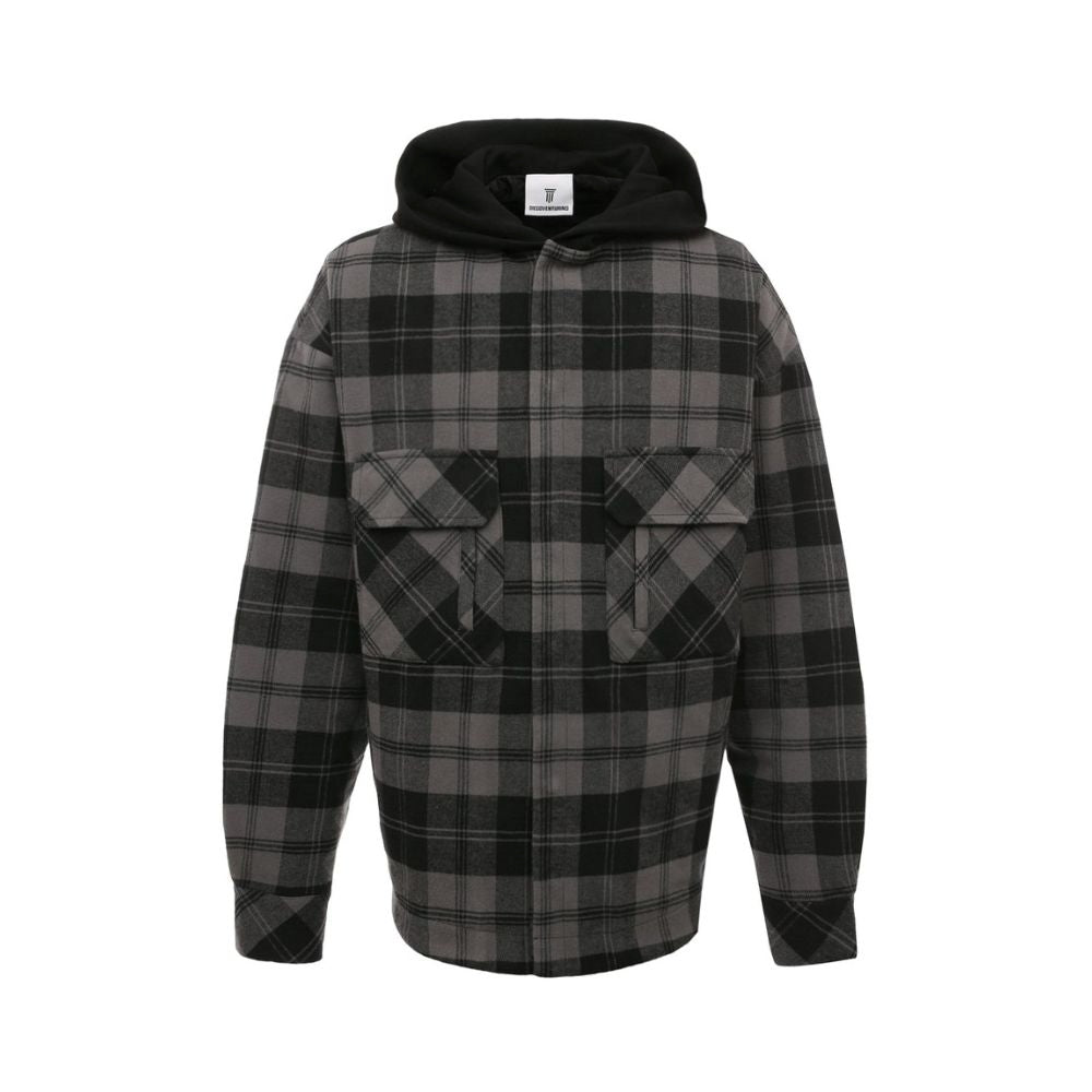 Diego Venturino Gray Cotton Jackets & Coat