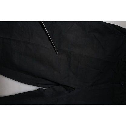 Dolce & Gabbana Black Cotton Stretch Skinny Dress Formal Pants