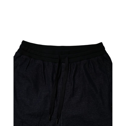 Dolce & Gabbana Black Jacquard Cotton Jogger Sweatpants Pants