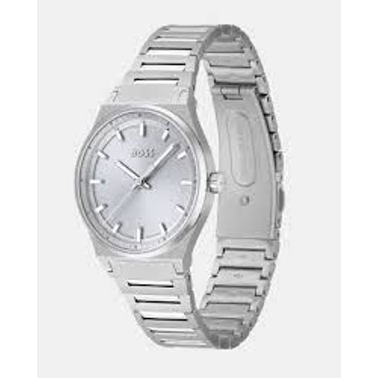 Hugo Boss Silver Stainless Steel Watch 1728,67434610848,Hugo Boss,New with tags,Silver,Unisex,Unisex Watches - Watches,Watches Hugo Boss BO1502736AC