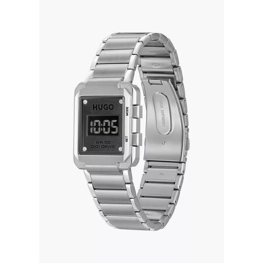 Hugo Boss Silver Stainless Steel Watch 1728,67434610848,Hugo Boss,New with tags,Silver,Unisex,Unisex Watches - Watches,Watches Hugo Boss HU1530356AC