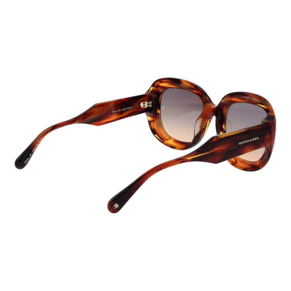 Scotch & Soda Brown Acetate Sunglasses