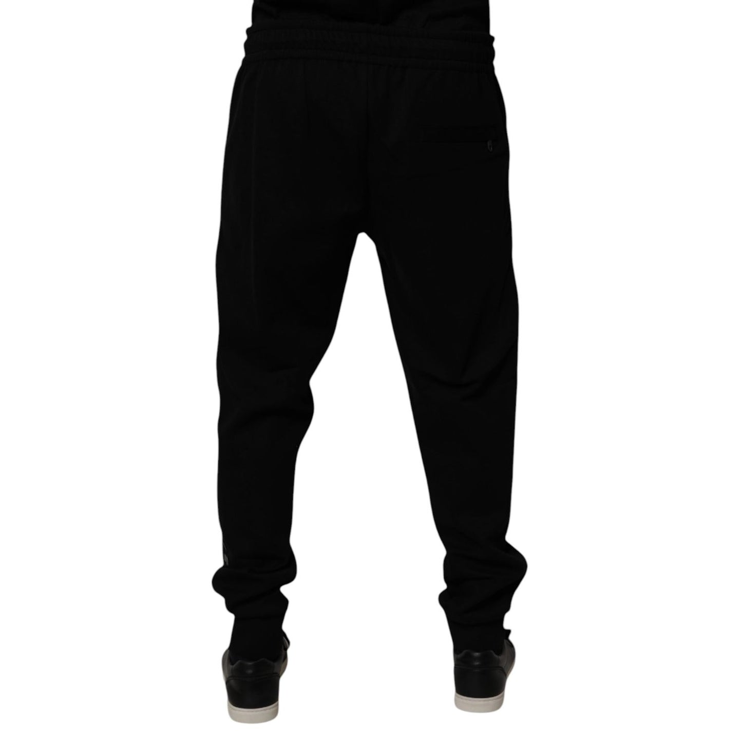 Dolce & Gabbana Black Cotton Blend Jogger Sweatpants Pants PAN75190-52
