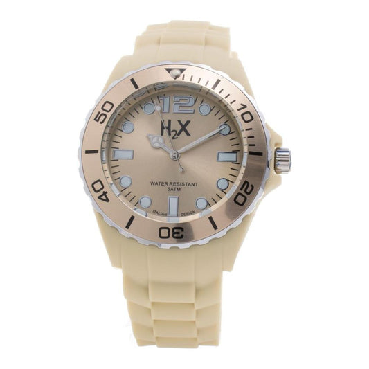 Haurex Cream Rubber Watch 1728,67434610848,Cream,Haurex,New with tags,Unisex,Unisex Watches - Watches,Watches Haurex HASC382UC1AC