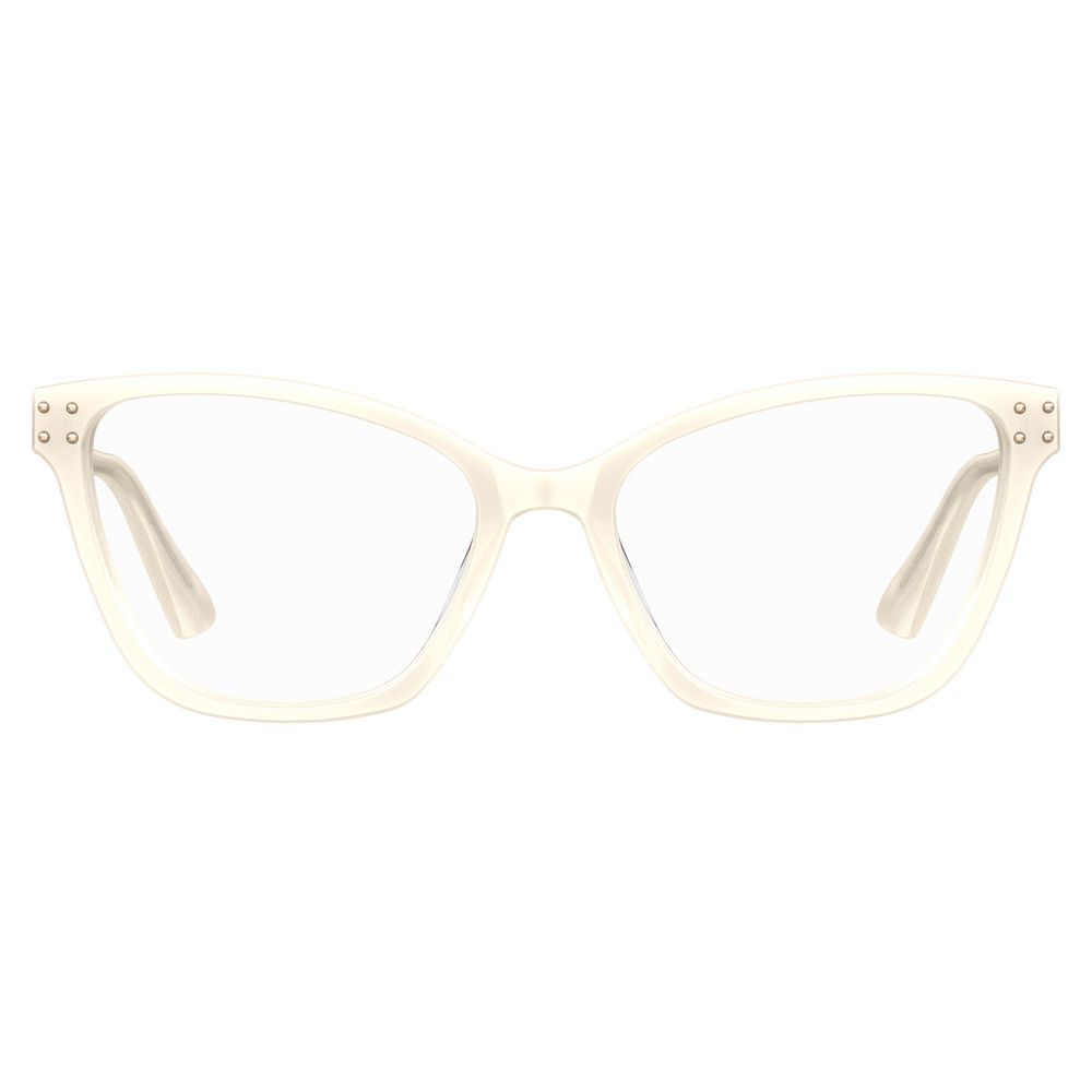 Moschino Cream Acetate Frames for women with pearl color and 54/17/140 mm measurements.