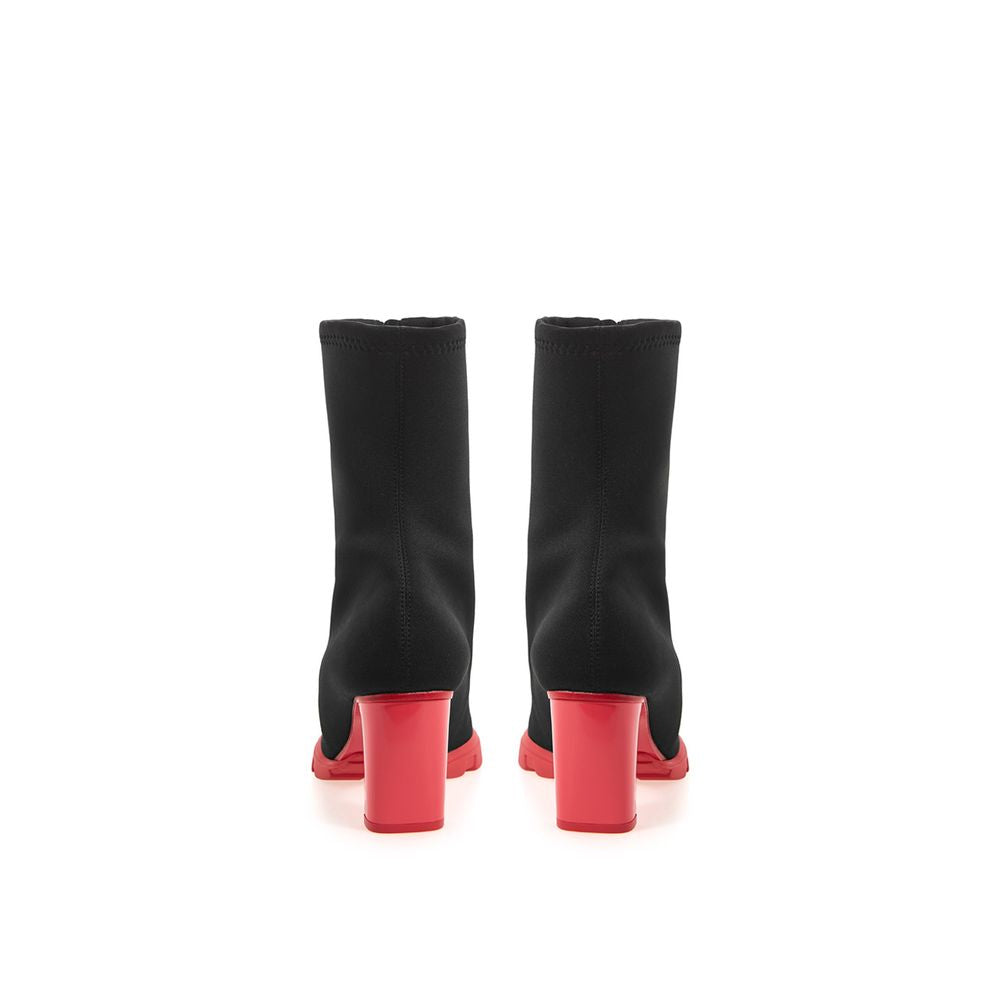 Alexander McQueen Black Neoprene Ankle Boots