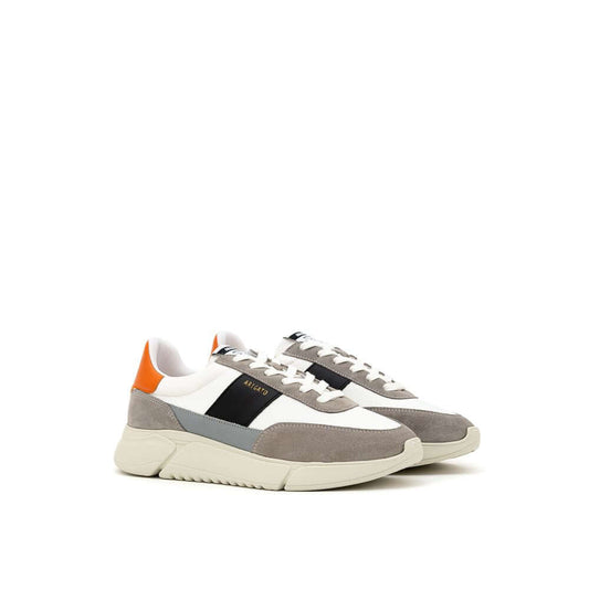 Axel Arigato Bicolor Fabric and Leather Sneaker with modern design, contrasting panels and sustainable materials; stylish and lightweight.
