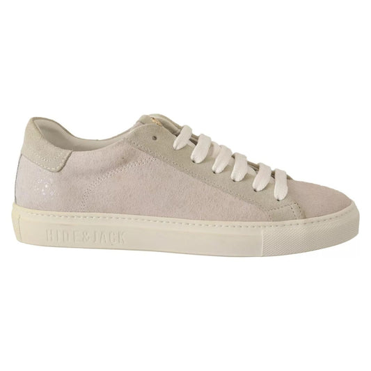 HIDE & JACK Off White Low Top Lace Up Sneakers Shoes