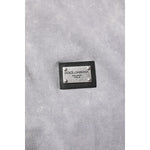 Dolce & Gabbana Gray Logo Plaque Cotton Men Polo Shirt T-shirt