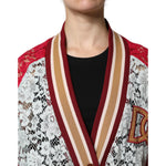 Dolce & Gabbana Multicolor Floral Lace Cardigan Sweater