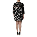 Dolce & Gabbana Black White Zebra A-line Sheath Mini Dress