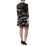 Dolce & Gabbana Black White Zebra A-line Sheath Mini Dress