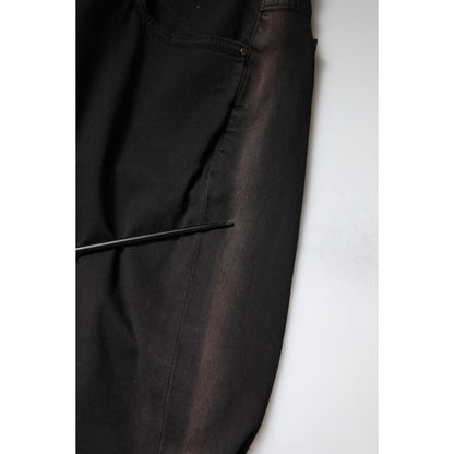 Dolce & Gabbana Black Cotton High Waist Skinny Denim Jeans