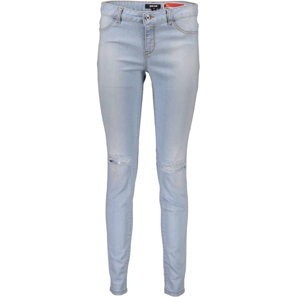 Just Cavalli Light Blue Cotton Women Jeans JU-3070-W25