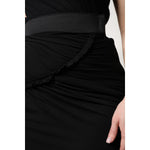 Dolce & Gabbana Black Mermaid Cut High Waist Midi Skirt