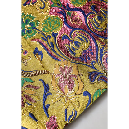 Dolce & Gabbana Multicolor Floral Jacquard Mid Waist Mini Skirt