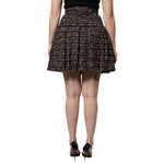 Dolce & Gabbana Multicolor High Waist Tartan Tweed Mini Skirt