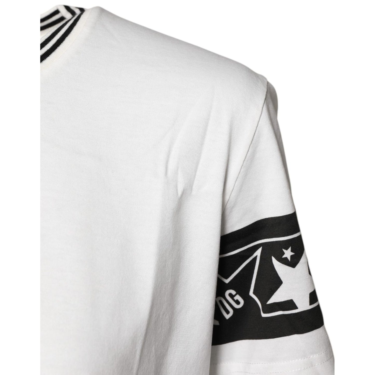 Dolce & Gabbana White #DGMillennials Cotton Crewneck T-shirt