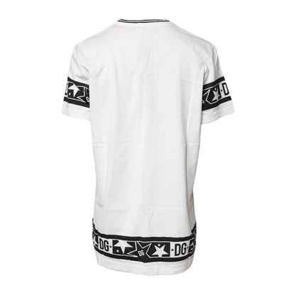 Dolce & Gabbana White #DGMillennials Cotton Crewneck T-shirt