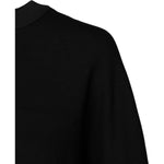 Dolce & Gabbana Black Cotton Crew Neck Sweatshirt Sweater
