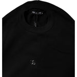 Dolce & Gabbana Black Cotton Crew Neck Sweatshirt Sweater