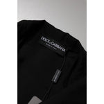 Dolce & Gabbana Black Silk Sheer Long Sleeves Blouse Top